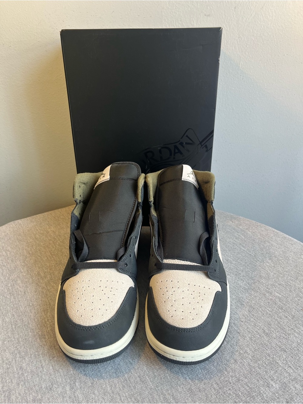 Nike Air Jordan 1 Mid SE Off Orewood Brown Off Noir Men’s Size 11 HV4091-102 - Picture 4 of 12